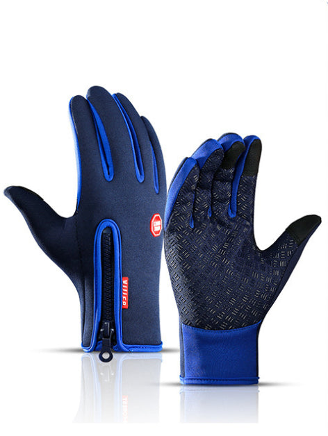 Winter Gloves Touch Screen Riding Motorcycle Sliding Waterproof Sports Gloves With Fleece - Infinity Beautiful Boutique