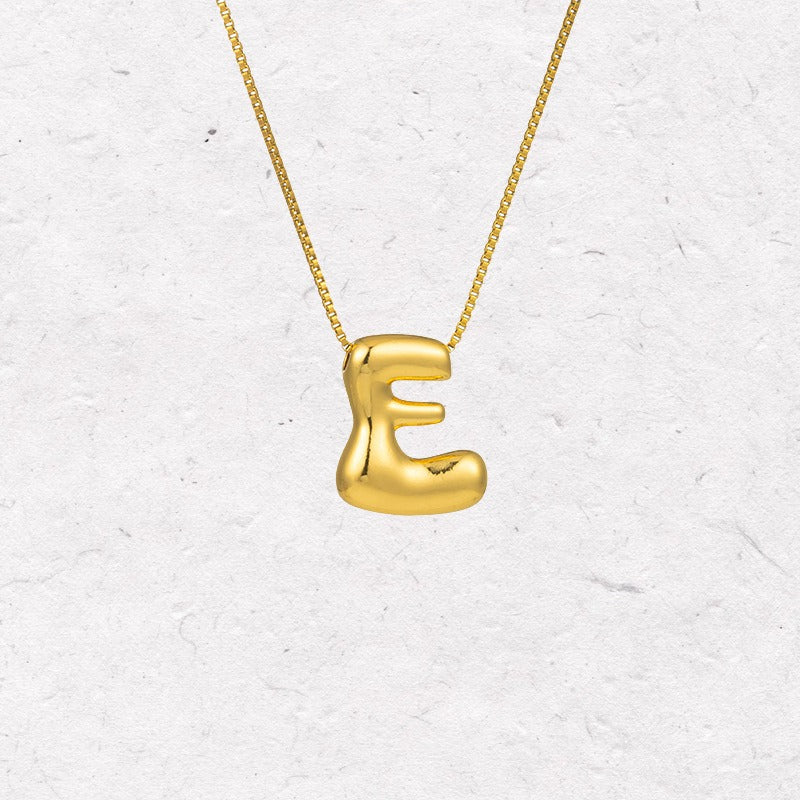 Gold Letter Initial Necklace – Statement Chain Jewelry