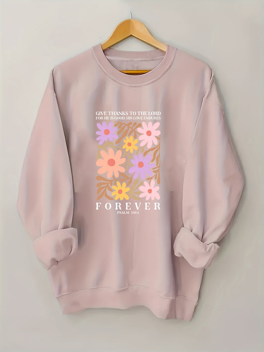 Women’s Psalm 136:1 Faith Hoodie – Soft Casual Wear