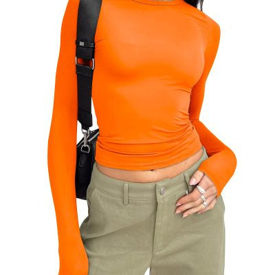 Infinity Beautiful Slim Fit Pullover – Solid Color Long-Sleeve Casual Top for Women - Infinity Beautiful Boutique