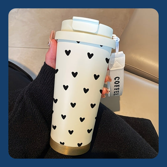 Black Heart Vacuum Insulated Tumbler