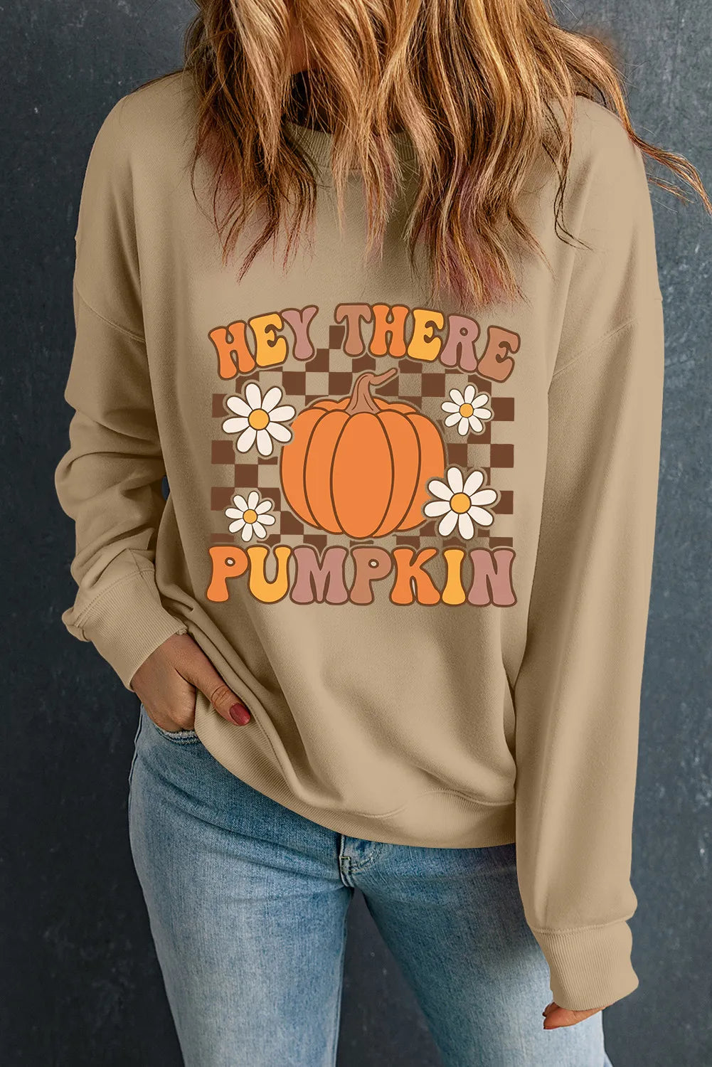 Pumpkin Graphic Long Sleeve Sweatshirt - Infinity Beautiful Boutique
