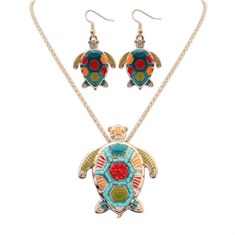 Infinity Beautiful Bohemian Turtle Two-Piece Jewelry Set - Infinity Beautiful Boutique