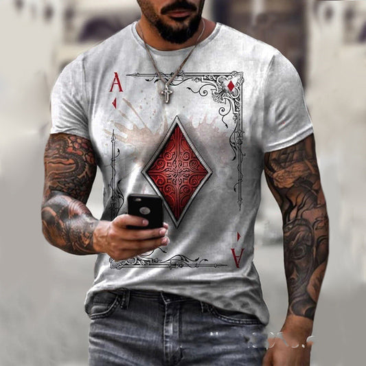 Playing Card T-Shirt – Men’s Bold Graphic Tee