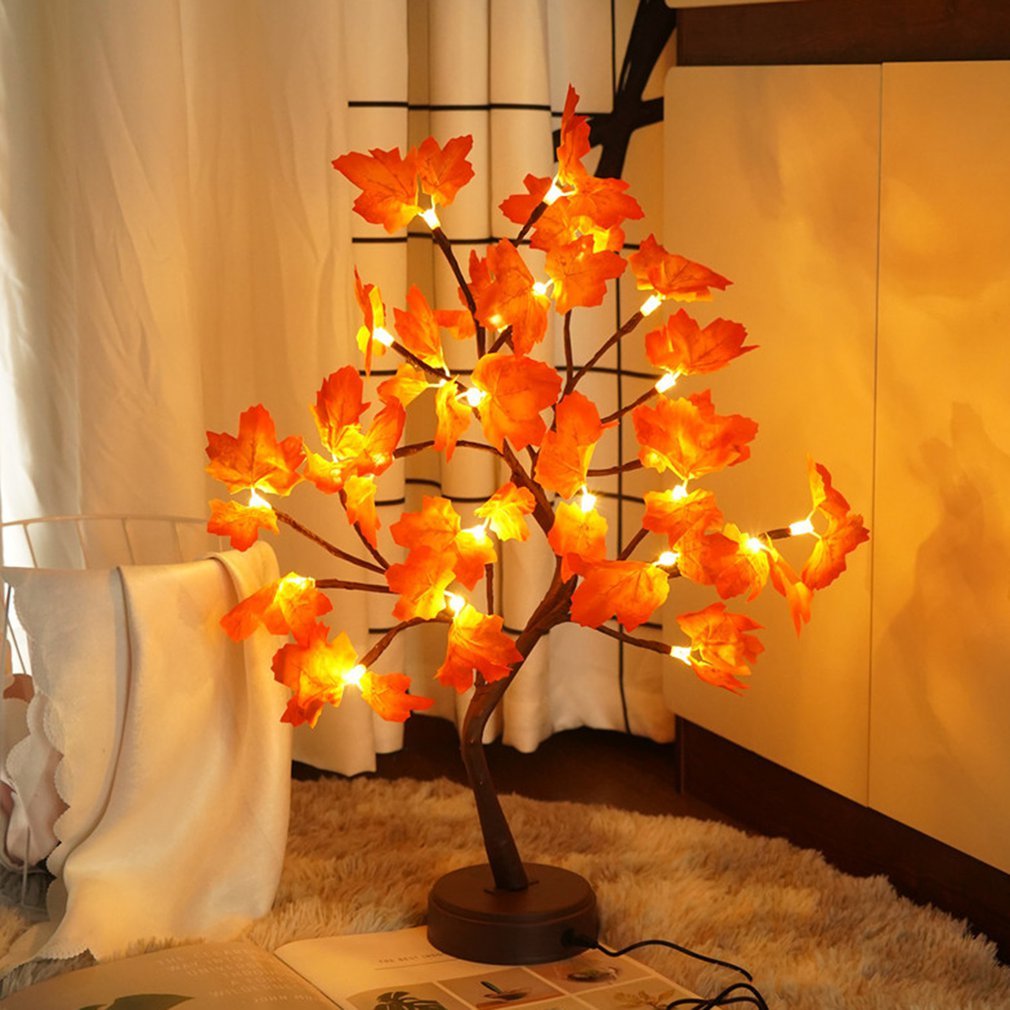 LED Table Lamp Maple Tree USB Fairy Night Lights For Christmas Wedding Parties Home Decoration - Infinity Beautiful Boutique