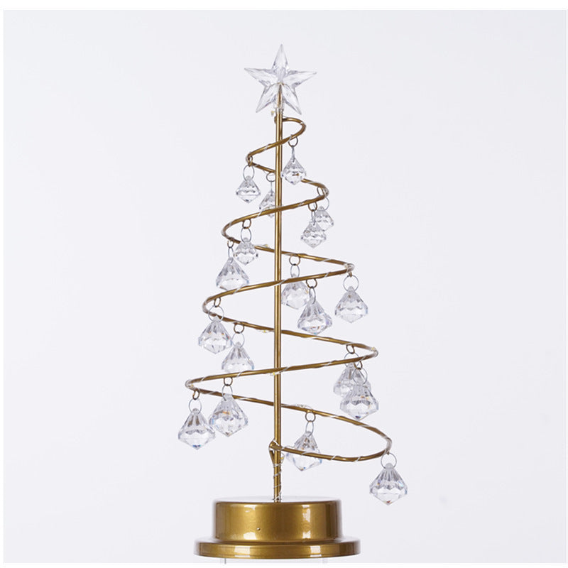 Crystal Christmas Tree Led Lights Indoor Decoration Fairy Lights Bedroom String Lights - Infinity Beautiful Boutique