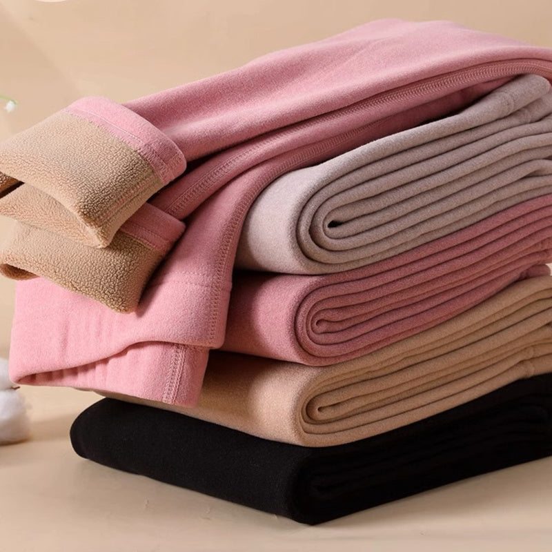 Warm Cashmere Leggings Winter Solid Slim Pants Fashion Trousers For Women Clothing - Infinity Beautiful Boutique