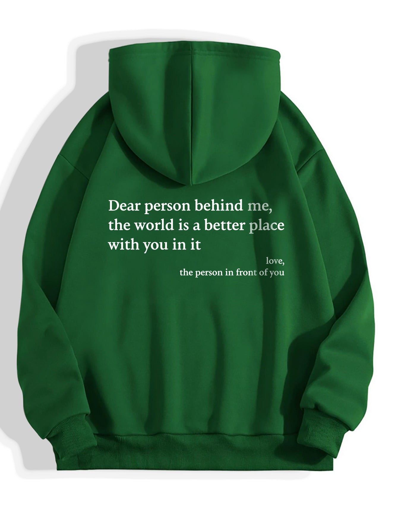 "Dear Person Behind Me" Plush Hoodie – Infinity Beautiful - Infinity Beautiful Boutique
