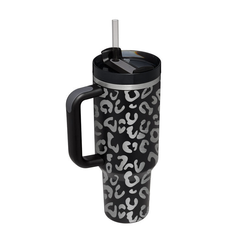 40oz Tumbler – Insulated Stainless Steel with Handle & Straw - Infinity Beautiful Boutique