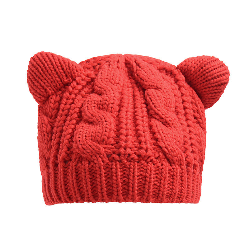 Infinity Beautiful Handmade 3D Cat Ear Beanie – Cute Knitted Winter Hat - Infinity Beautiful Boutique