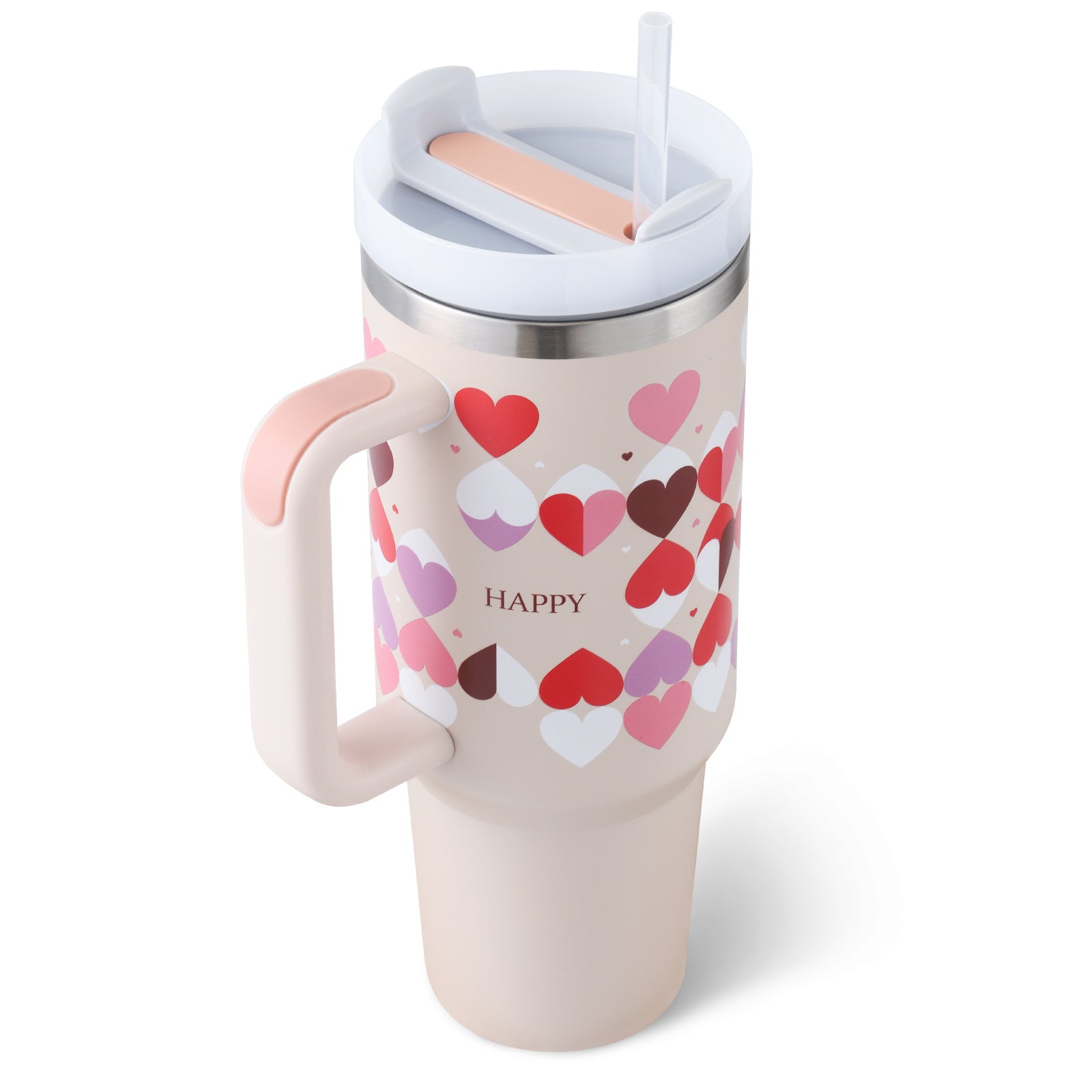 40oz Tumbler – Insulated Stainless Steel with Handle & Straw - Infinity Beautiful Boutique