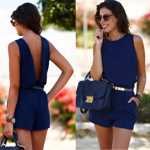 Infinity Beautiful Backless Belted Jumpsuit – Sexy One-Piece with Pockets - Infinity Beautiful Boutique