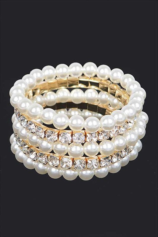 Infinity Beautiful Elegant 5pc Stretch Bracelet Collection