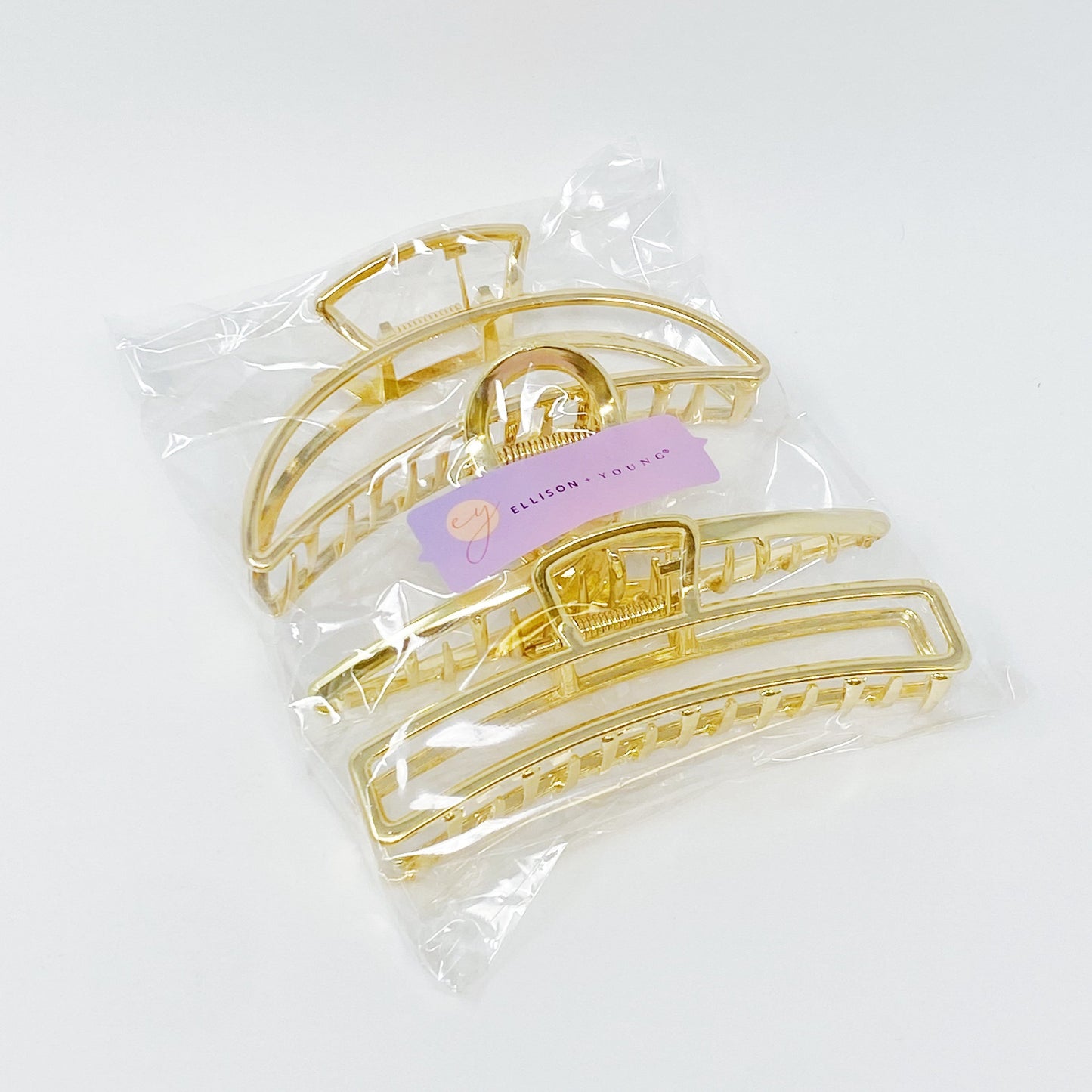 Infinity Beautiful Trio Gold Hair Claw Set