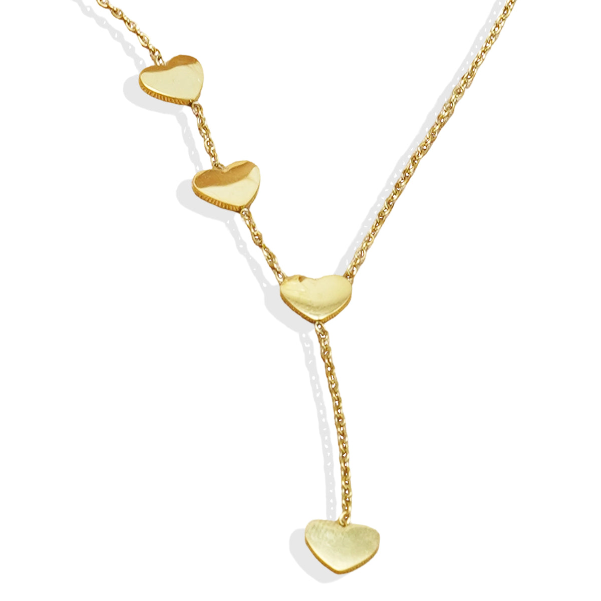 18K Gold-Plated Celestial Necklace – Butterfly & Heart Charm