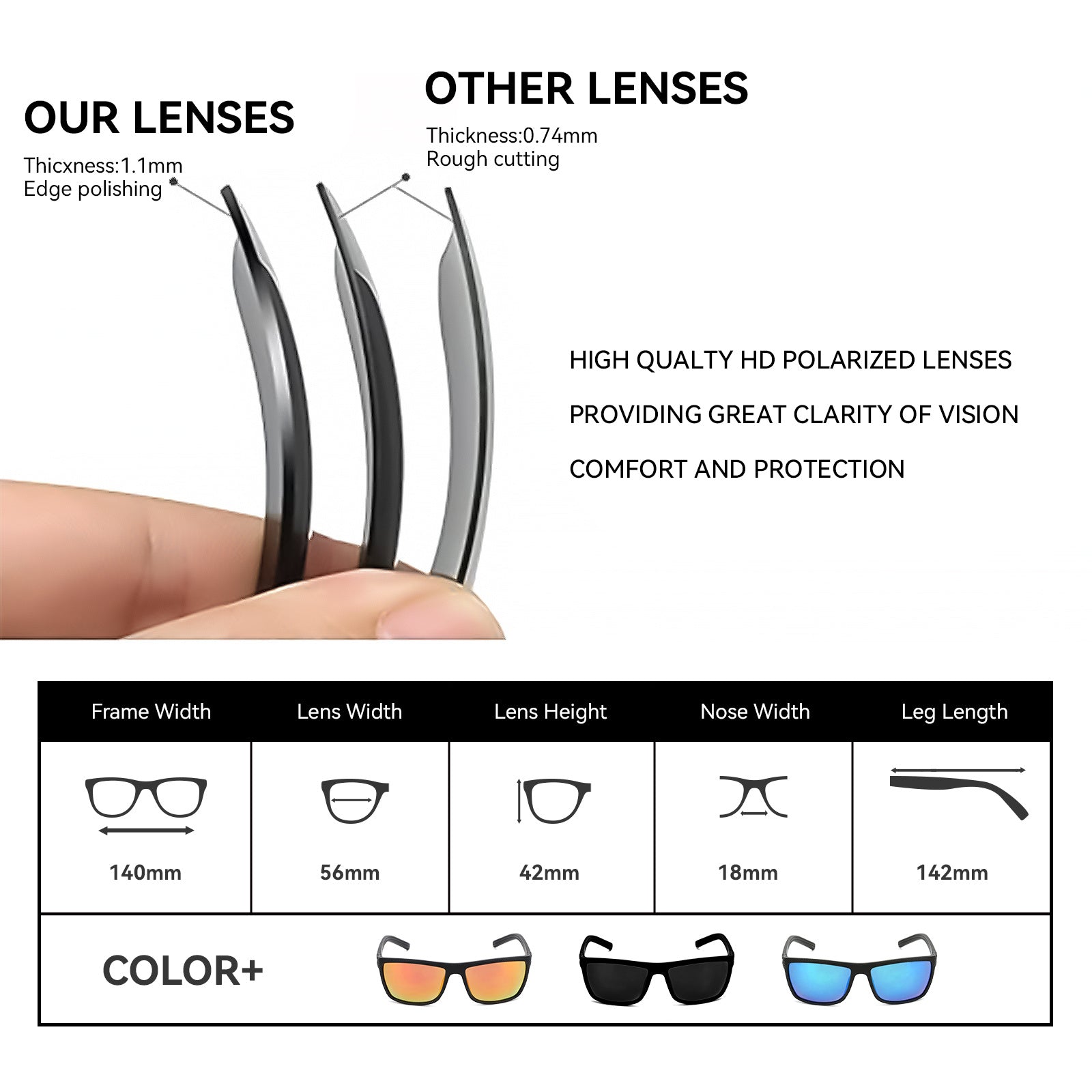 Infinity Beautiful Premium HD Polarized Sunglasses – UV400 Protection, Anti-Scratch, and High-Clarity Lenses - Infinity Beautiful Boutique