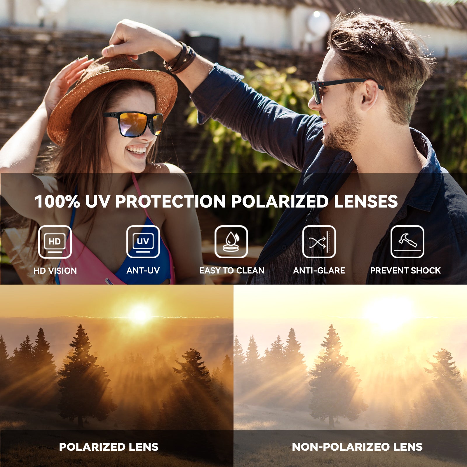 Infinity Beautiful Premium HD Polarized Sunglasses – UV400 Protection, Anti-Scratch, and High-Clarity Lenses - Infinity Beautiful Boutique