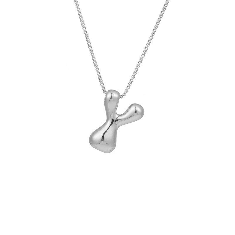Gold Letter Initial Necklace – Statement Chain Jewelry