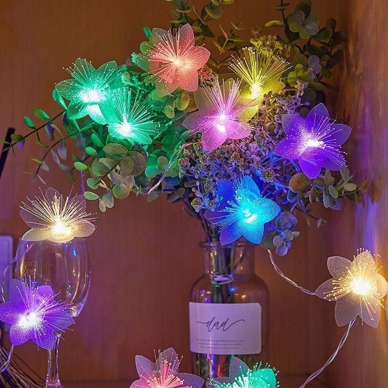 LED Optical Fiber Flower Light String Flashing Light Wedding - Infinity Beautiful Boutique