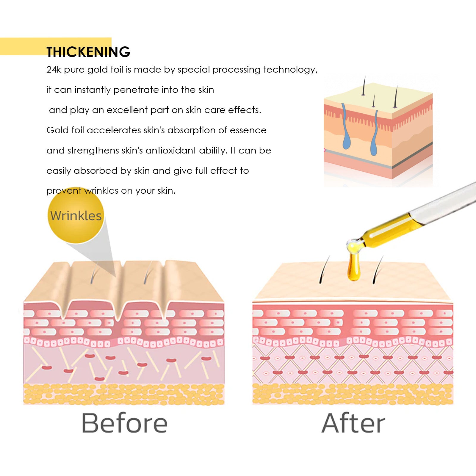 24K Gold Collagen Protein Lifting - Infinity Beautiful Boutique