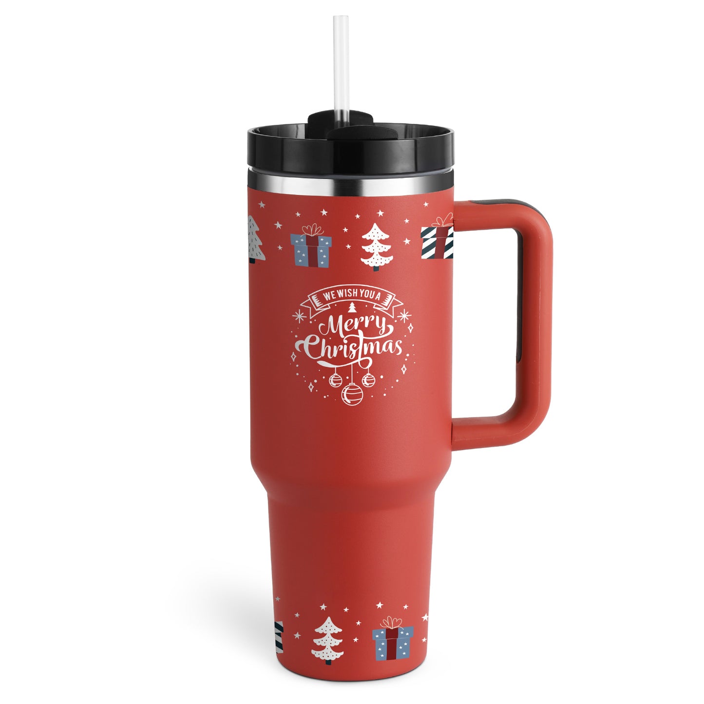 40oz Tumbler – Insulated Stainless Steel with Handle & Straw - Infinity Beautiful Boutique
