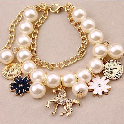 Pearl & Flower Style Bracelet - Infinity Beautiful Boutique