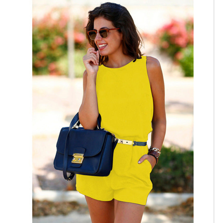 Infinity Beautiful Backless Belted Jumpsuit – Sexy One-Piece with Pockets - Infinity Beautiful Boutique