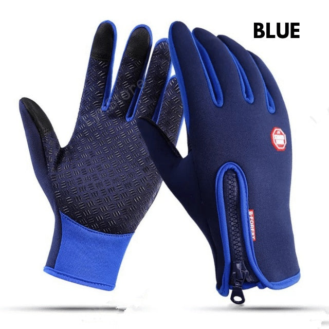 Winter Gloves Touch Screen Riding Motorcycle Sliding Waterproof Sports Gloves With Fleece - Infinity Beautiful Boutique