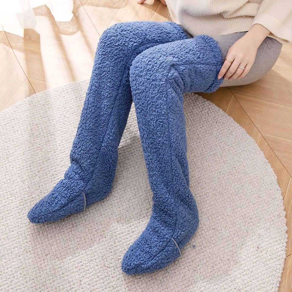 Infinity Beautiful Over-the-Knee Fuzzy Socks – Winter Warm Sleep & Lounge Stockings - Infinity Beautiful Boutique