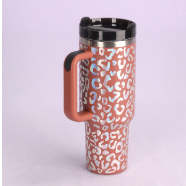 40oz Tumbler – Insulated Stainless Steel with Handle & Straw - Infinity Beautiful Boutique