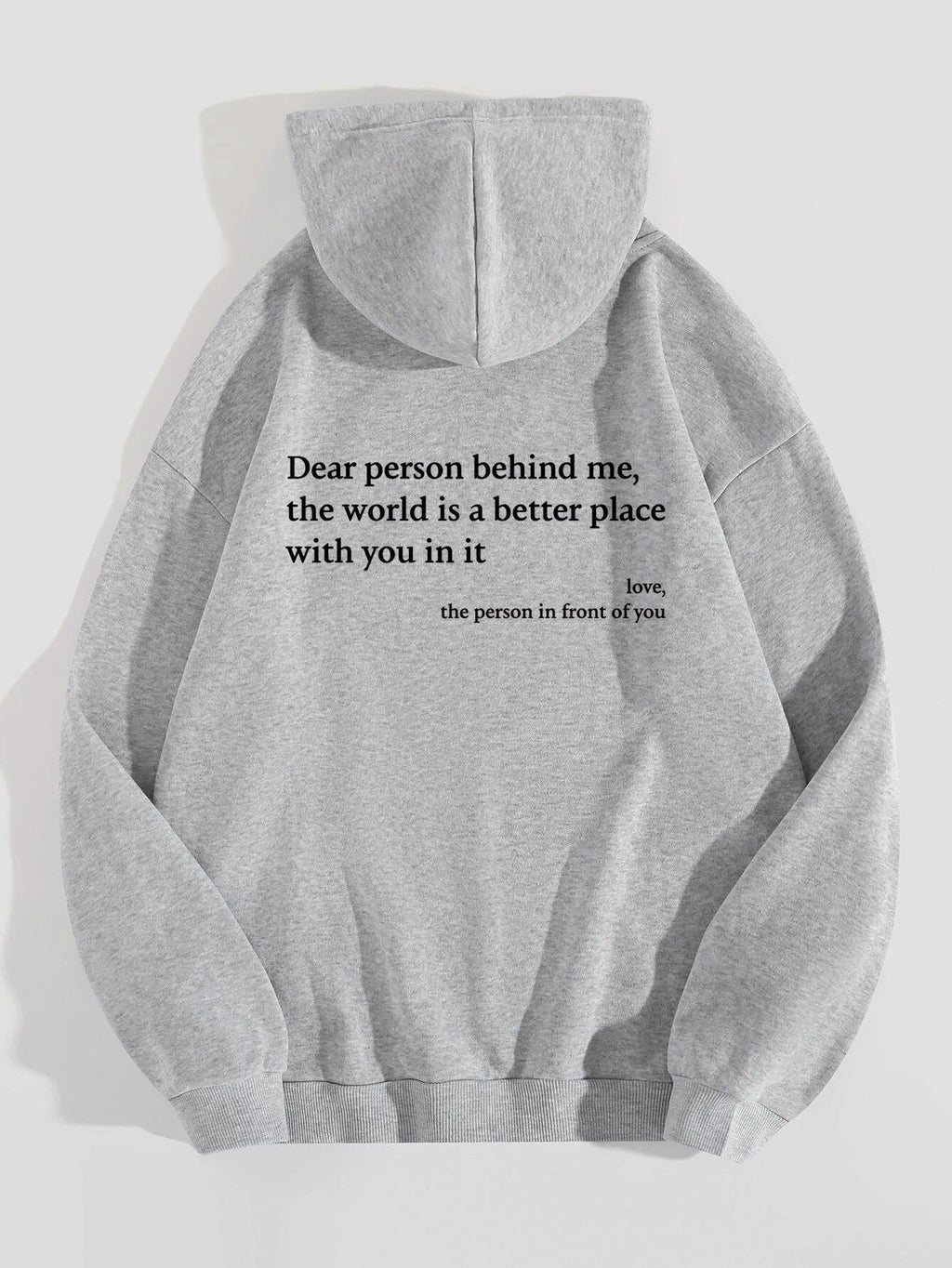 "Dear Person Behind Me" Plush Hoodie – Infinity Beautiful - Infinity Beautiful Boutique