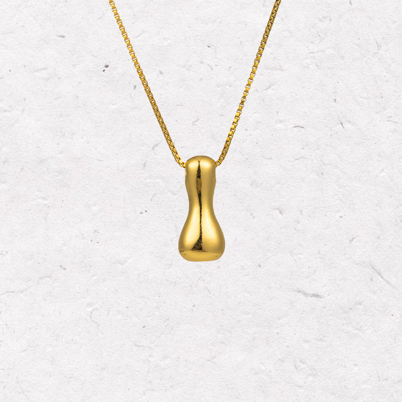 Gold Letter Initial Necklace – Statement Chain Jewelry
