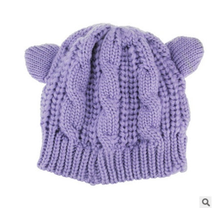 Infinity Beautiful Handmade 3D Cat Ear Beanie – Cute Knitted Winter Hat - Infinity Beautiful Boutique