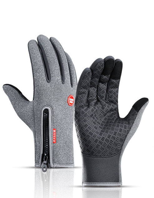 Winter Gloves Touch Screen Riding Motorcycle Sliding Waterproof Sports Gloves With Fleece - Infinity Beautiful Boutique