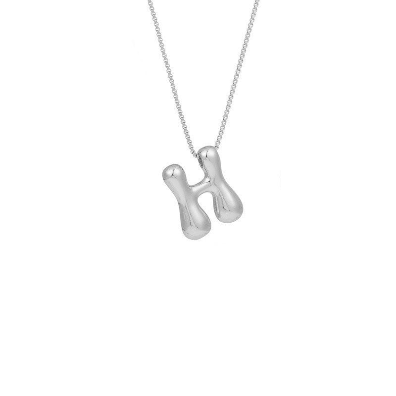 Gold Letter Initial Necklace – Statement Chain Jewelry