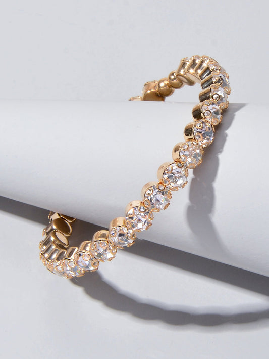 Textured Jewellery Faux Cubic Zirconia Classic Tennis Bracelet Nice