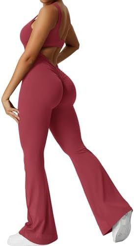 Infinity Beautiful Sleeveless Flare Jumpsuit – Yoga & Fitness One-Piece for Women - Infinity Beautiful Boutique