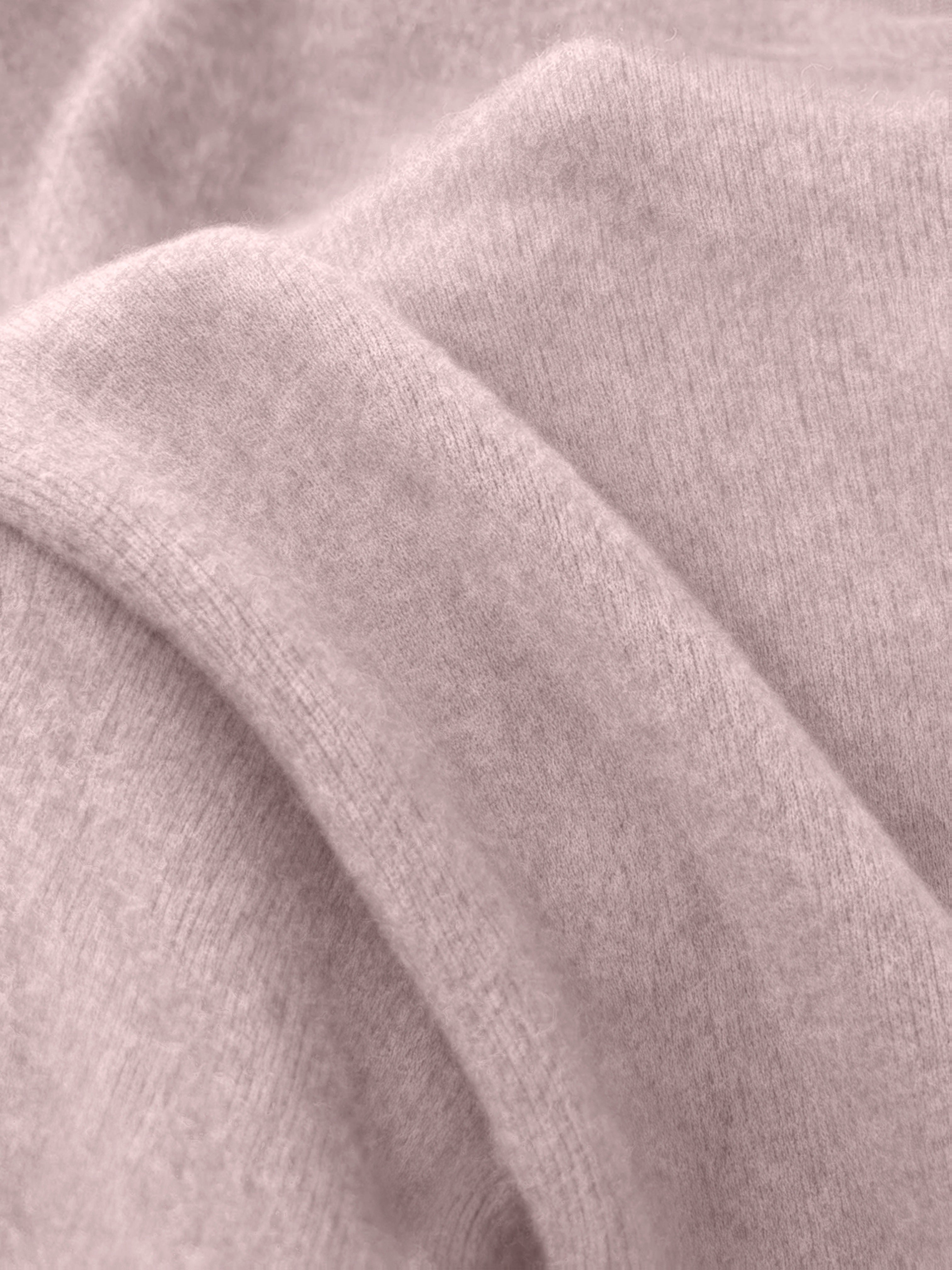 Women’s Heart Print Faux Fur Crew Neck Sweater