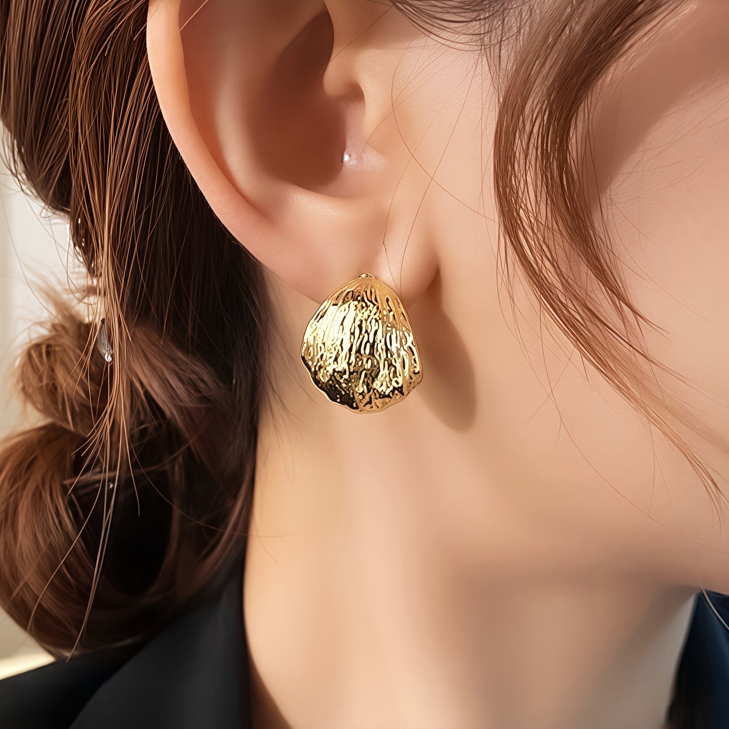 Elegant Stainless Steel Hoop Earrings Women