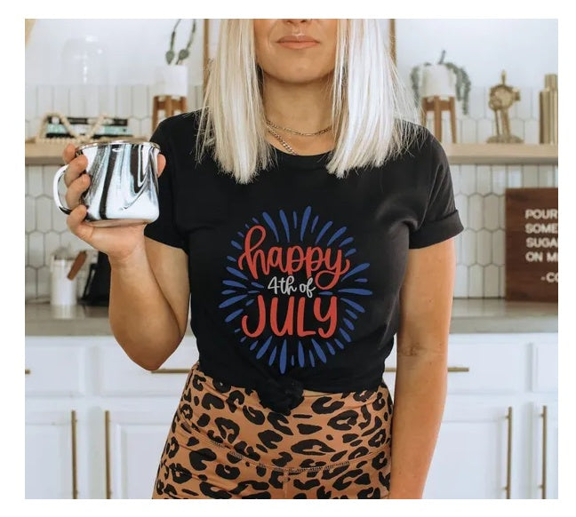Infinity Beautiful Happy 4th of July T-Shirt – Patriotic Gift for Her or USA Mama