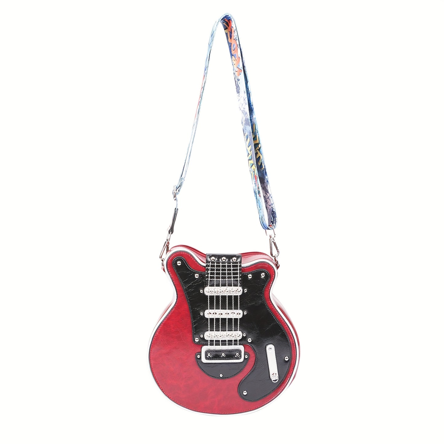 Premium Retro Guitar Crossbody Bag with Adjustable Strap