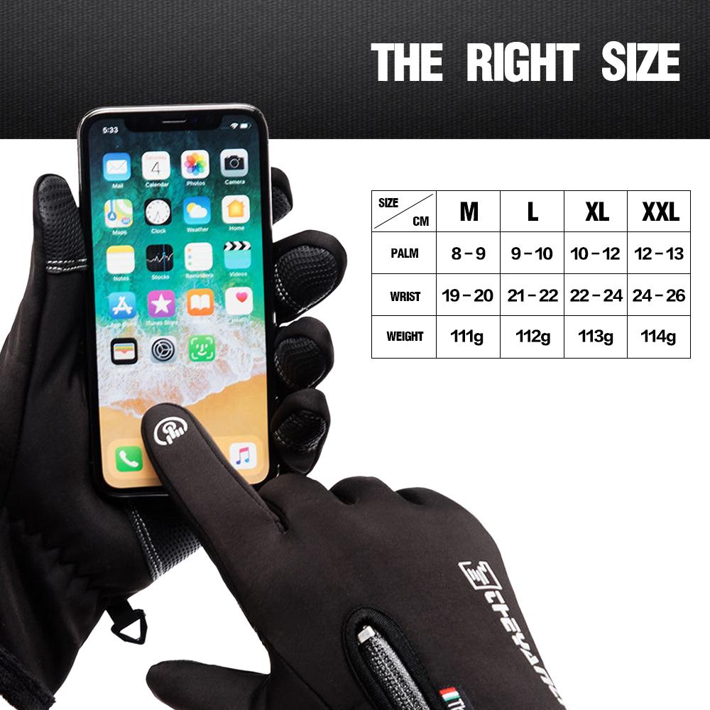 Winter Men Warm Gloves Touch Screen Waterproof Anti-slip Gloves - Infinity Beautiful Boutique