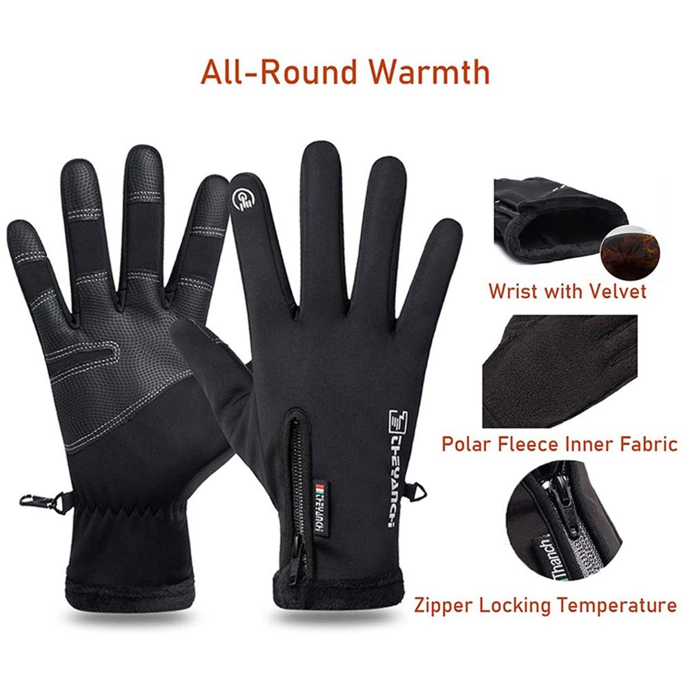 Winter Men Warm Gloves Touch Screen Waterproof Anti-slip Gloves - Infinity Beautiful Boutique