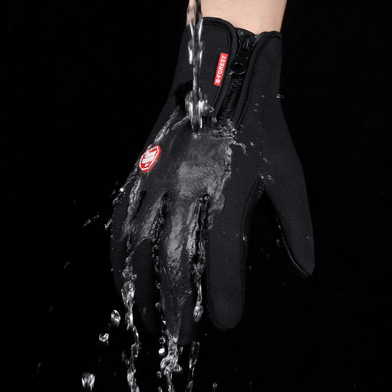 Winter Gloves Touch Screen Riding Motorcycle Sliding Waterproof Sports Gloves With Fleece - Infinity Beautiful Boutique