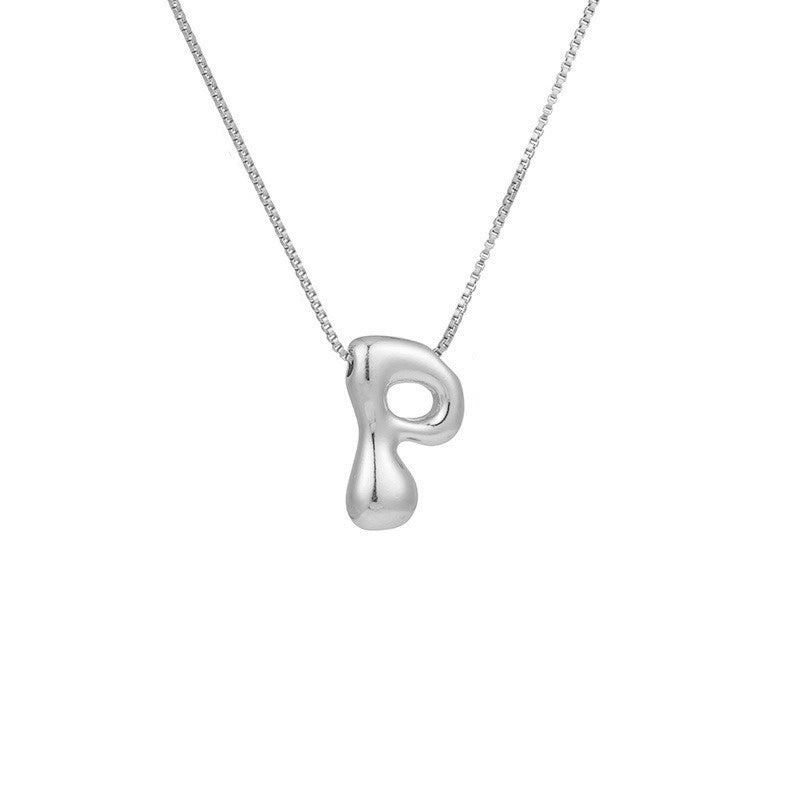 Gold Letter Initial Necklace – Statement Chain Jewelry