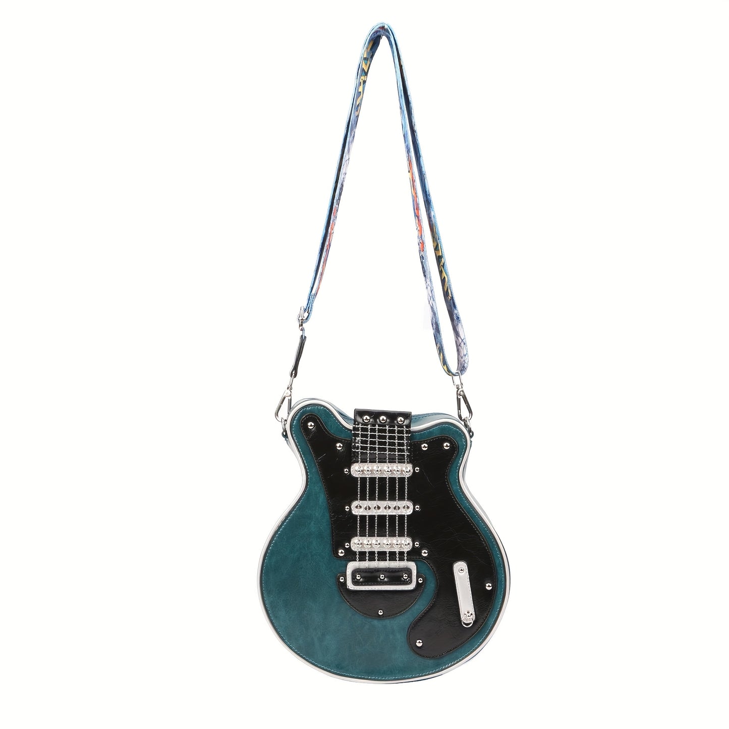 Premium Retro Guitar Crossbody Bag with Adjustable Strap