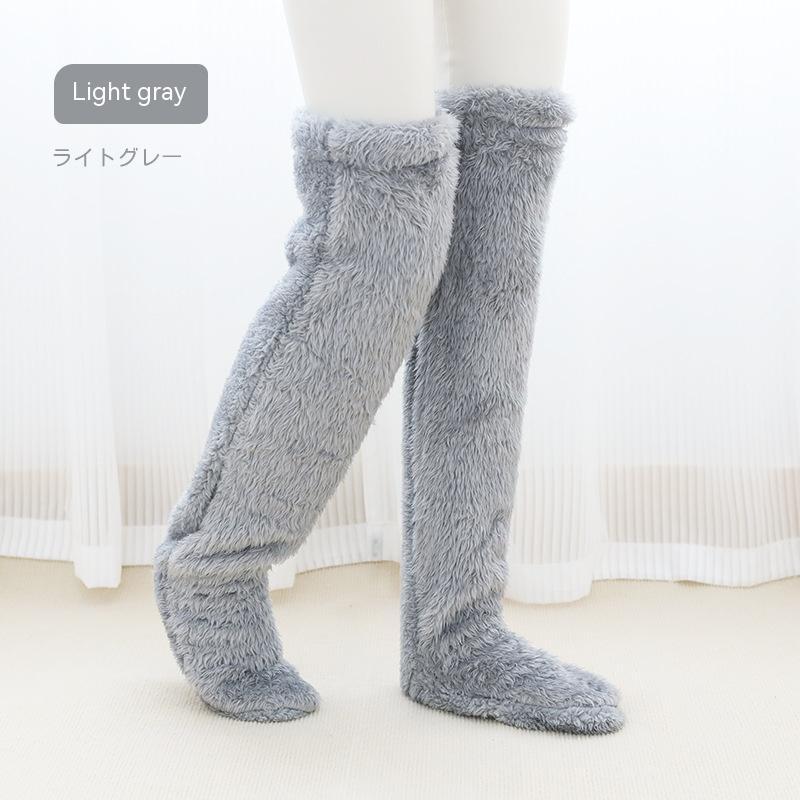 Infinity Beautiful Over-the-Knee Fuzzy Socks – Winter Warm Sleep & Lounge Stockings - Infinity Beautiful Boutique