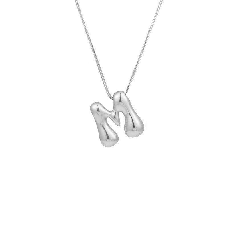 Gold Letter Initial Necklace – Statement Chain Jewelry