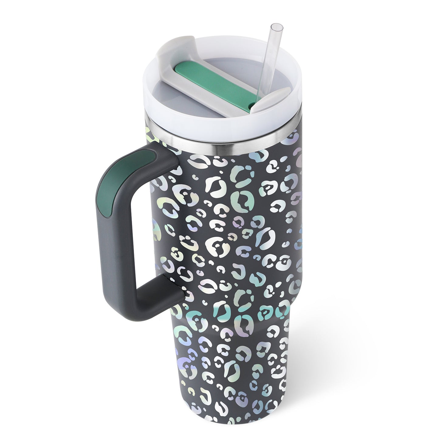 40oz Tumbler – Insulated Stainless Steel with Handle & Straw - Infinity Beautiful Boutique