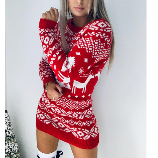 New autumn and winter knit sweater dresses - Infinity Beautiful Boutique